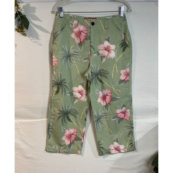 Caribbean Joe Women's Petite Floral Capris 6P - Picture 1 of 11